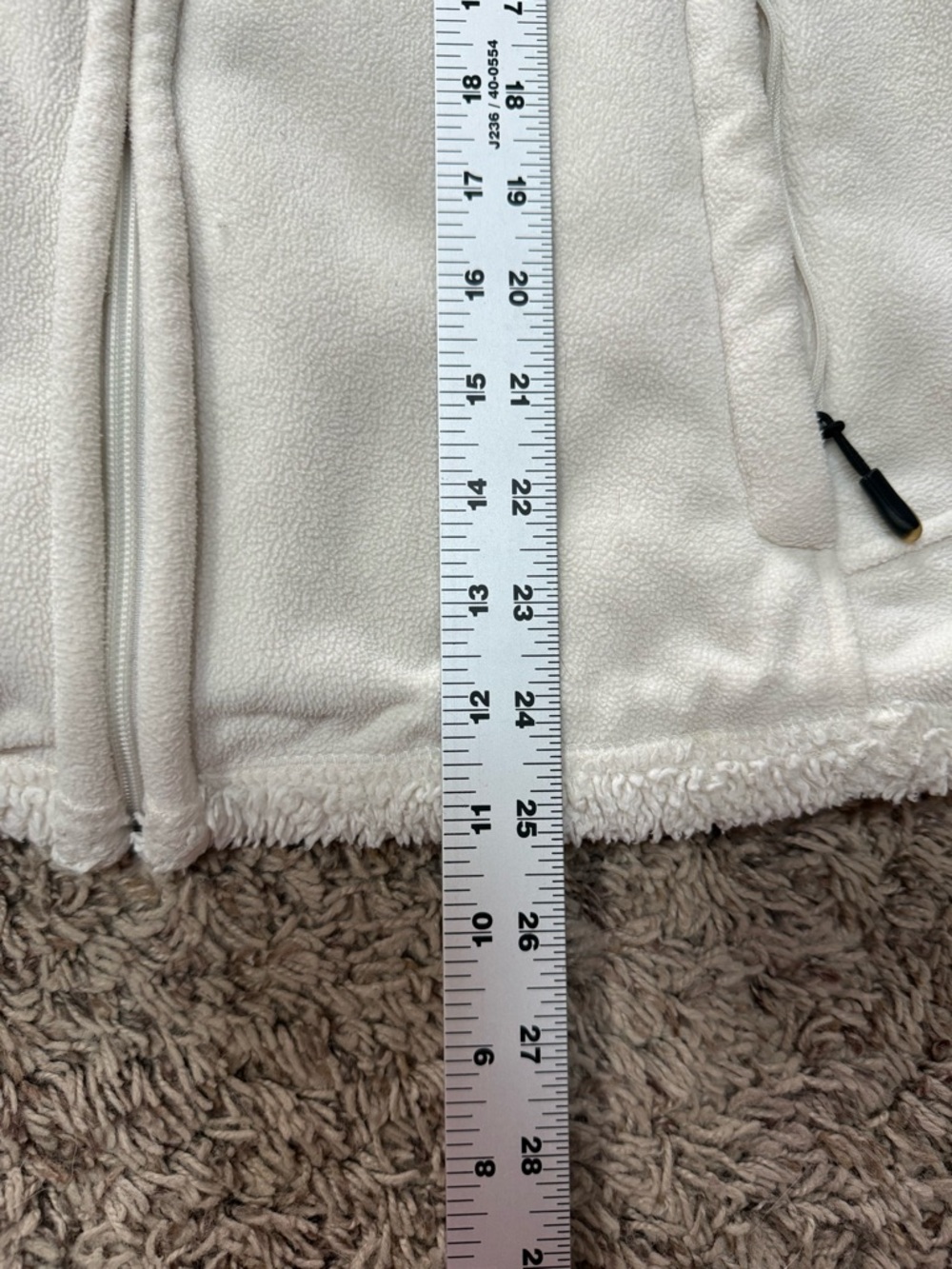 Green Tea White Full-Zip Teddy Bear Fleece Jacket (x-large) - Picture 7 of 13